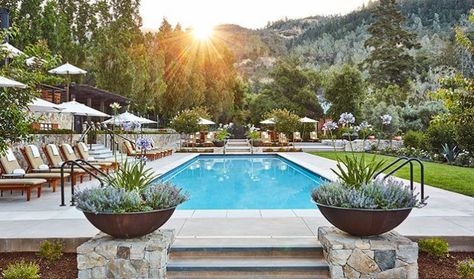 11. Calistoga Ranch: The Most Hidden Resort In Northern California Napa Valley Vacation, Napa Valley Trip, Quick Weekend Getaways, Hotels Luxury, Most Romantic Places, Resort Pools, California Vacation, Wine Country California, Hidden Places