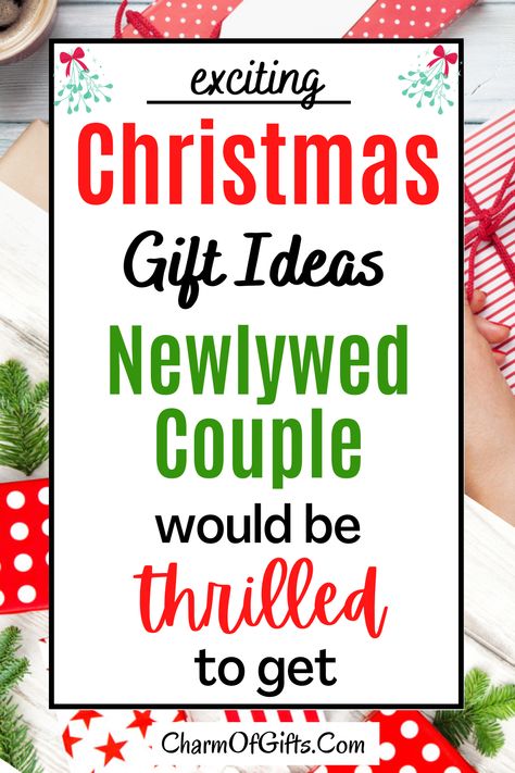 First Christmas together for newlyweds is always special. Get them something unique the new husband and wife will fall in love with. First Christmas Married Gifts, Christmas Gift For Newlyweds, Christmas Gifts For Newlyweds, Newlywed Gift Basket, Gifts For Couples Christmas, Christmas Gift For Couples, Newlywed Christmas Gifts, Best Gifts For Couples, Our First Christmas Together