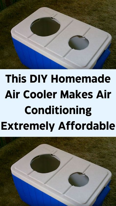 With the heat approaching, it’s time to think about how to keep your home cool without raising the electric bill. Many of us may opt to use ceiling fans or portable fans in favor of air conditioning because it’s more cost-efficient. While this works, it doesn’t quite compare to this simple project presented below.  Using just a few tools, a man will teach you how to create a DIY styrofoam air cooler that is incredibly energy and cost efficient. It’s basically a homemade air conditioner! Homemade Ac, Homemade Air Conditioner, Cooler Air Conditioner, Diy Ac, Diy Air Conditioner, Hair Cut Guide, Jet Fighter Pilot, Portable Fans, Portable Cooler