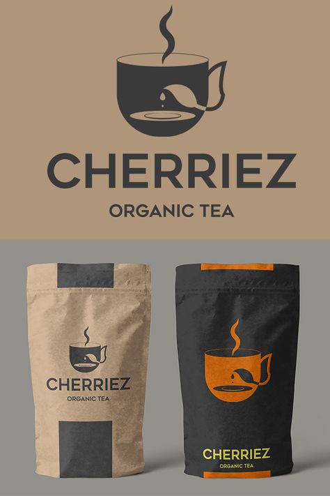 Tea Company Logo, Logo Design Branding Simple, Yeti Logo, Logo Board, Tea Logo, Tea Company, Light Board, Organic Tea, Tea Brands