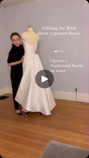 1.3K views · 1.6K reactions | We always suggest if you have a train on your wedding gown that you get the train prepped to have a bustle. 

Are you bustling your wedding gown? 

Deciding on the bustle style for your dress involves considering a few key factors:

- Dress Design
- Fabric Type
- Personal Preference
- Practicality
- Consultation with a Seamstress

It’s important to consult with a skilled tailor or seamstress who can recommend the best bustle style based on the specific dress and fabric characteristics. 

#weddingdress #bustle #weddingdressbustle #dancingthenightaway #weddinggownbustle #dressbustle #dressbustletips #dressbustling | Cossie Crosswhite | Stevie Wonder · Isn't She Lovely Bustle Wedding Dress Styles, Wedding Dress Bustle Types, Wedding Gown Bustle, French Bustle, Wedding Dress Types, Wedding Dress Bustle, Wedding Dress With Veil, Wedding Dress Train, Wedding 2025