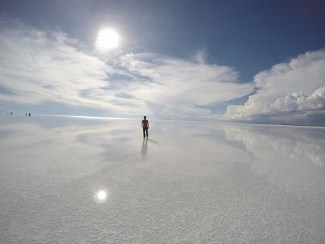 Bolivian Salt Flats Bolivian Salt Flats, Bolivia Salt Flats, Salt Flat, Lake Reflection, Salt Flats, Mirror Effect, G Adventures, Beautiful Sights, Rainy Season