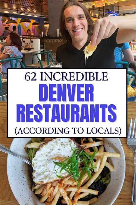 A man eats a meal at a restaurant in Denver, a bowl of food in Denver Denver Colorado Places To Eat, Best Food In Denver Colorado, Denver Restaurants With A View, Best Restaurants In Denver Colorado, Best Denver Restaurants, Denver Food Guide, Best Places To Eat In Denver, Best Places To Eat In Denver Co, Best Restaurants In Denver