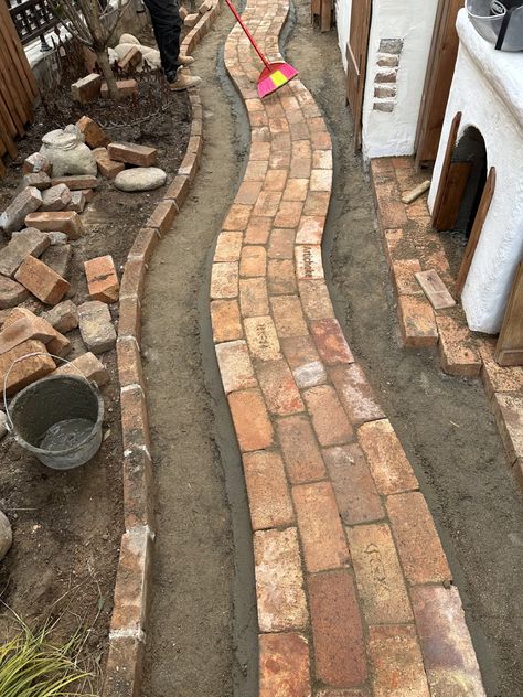 Nice antique style pathway with Taitone old firebricks! #pathwaybrick Brick Pathway, Reclaimed Brick, Ancient China, Outdoor Ideas, Backyard Landscaping Designs, Walkway, Antique Style, Backyard Landscaping, Garden Ideas