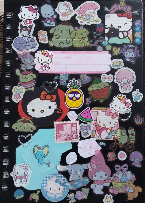 Sanrio <3 Sanrio Sketchbook Cover, Sanrio Sketchbook, My Sketchbook Cover, Sketchbook Cover Ideas, Physics Books, Sketchbook Cover, Crystal Garden, My Sketchbook, Cover Ideas