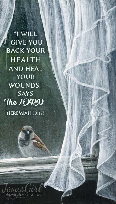 I Will Pray For You, Healing In Jesus Name, Get Well Prayers Spiritual Inspiration, Jesus Healing Images, God Will Heal You Quotes, Heal My Heart Lord, Jeremiah 30:17 Health, The Lord Is With You, Prayers For Health And Healing Quotes