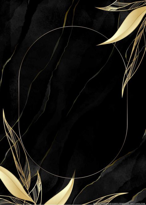 Download Now 14+ Gold Elegant Leaf Canva Wedding Invitation Templates #free #freeinvitation2019 #birthday #disney #invitations #invitationtemplates Black And Gold Invitations Template, Gold Mask Facial, Template For Wedding Invitation, Black And Gold Background, Black And Gold Invitations, Elegant Template, Butterfly Invitations, Wedding Invitations Leaves, Wedding Card Frames