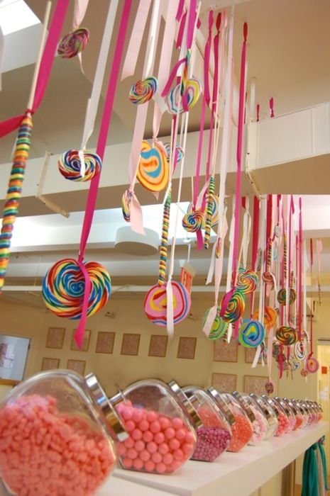 Willy Wonka Party, Bar Deco, Candy Themed Party, Candy Land Birthday Party, Candy Birthday Party, Candyland Birthday, Candyland Party, Candy Theme, Candy Decorations