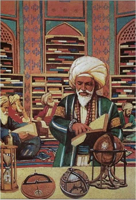 1 House Of Wisdom, Abbasid Caliphate, La Mecca, Huge Library, Baghdad Iraq, Arabian Art, Al Andalus, Ancient Books, Islamic Paintings