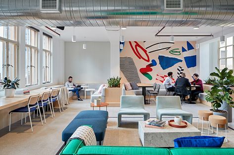 Coworking Space Design, Work Cafe, Coworking Office, Office Lounge, Collaboration Space, Workplace Design, Workspace Design, Coworking Space, Office Inspiration