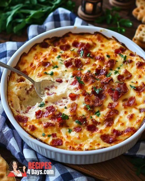 Hot Smoked Gouda Bacon Dip Smoked Gouda Cheese Dip, Smoked Gouda Dip, Gouda Dip Recipe, Gouda Cheese Dip, Gouda Recipes, Gouda Dip, Warm Dips, Gouda Recipe, Mediterranean Snacks