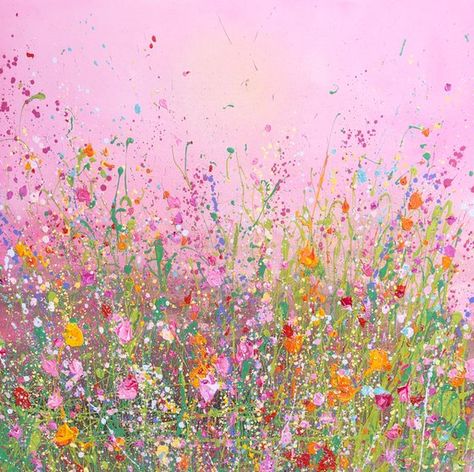 Yvonne Coomber - Paintings for Sale | Artfinder Yvonne Coomber Art, Spray Glitter, Floral Meadow, Abstract Impressionism, Beautiful Flower Drawings, Expressionism Abstract, Abstract Art Inspiration, Original Landscape Painting, Abstract Flowers