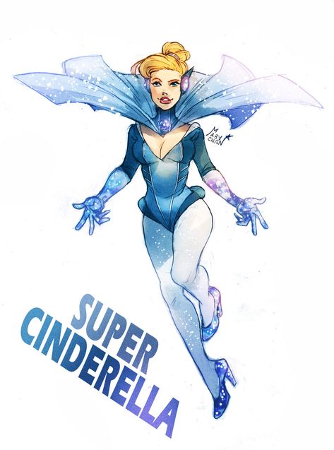 Super Cinderella by Maby-chan.deviantart.com on @DeviantArt Male Jasmine, Warrior Fairy, Cosplay Disney, Disney Princesses And Princes, Disney Crossovers, Disney Princess Art, Wow Art, Princess Art, Disney Marvel