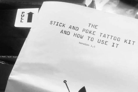 Tattoo Yourself, Tattoo At Home, Stick And Poke Tattoos, How To Tattoo, Bloodborne Pathogens, Tongue Depressors, Green Soap, Stick N Poke Tattoo, Poke Tattoo