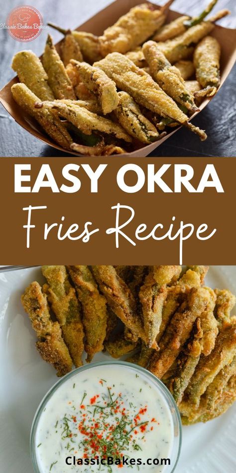 Okra Chips, Crispy Okra, Baked Okra, Okra Fries, Okra Recipes, Appetizers Easy Finger Food, Fries Recipe, Veggie Side Dishes, Health Dinner Recipes