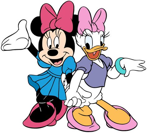 Minnie Y Daisy, Pata Daisy, Mini Daisies, Sweet Hug, Disney Clipart, Disney Icons, Disney Friends, Daisy Duck, Cute Disney Wallpaper