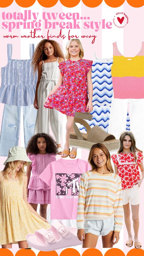 all things tween and teen style | Hello! Happiness 4th Grade Girls Fashion, Vacation Outfits Teen Girl, Pre Teen Girl Outfits, Summer Outfits London, Preteen Girls Fashion Summer, 10 Years Old Girl Outfit, Summer Dresses For Girls 10-12, Emily Style, Teen Style