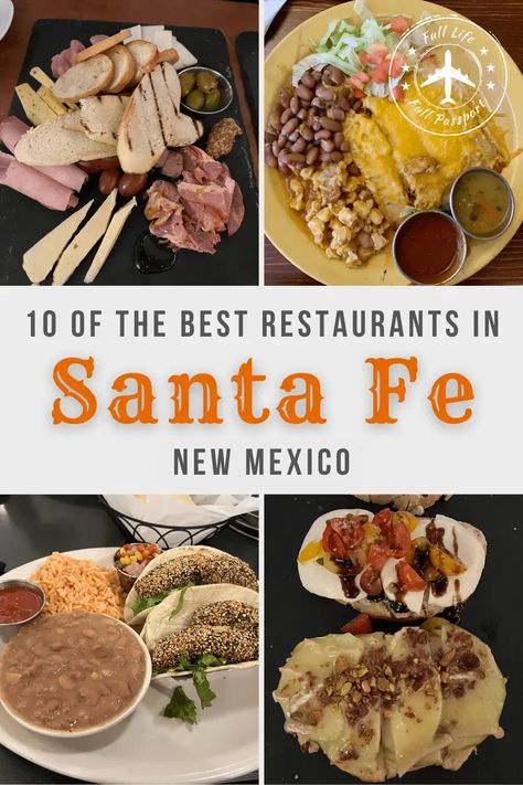 Santa Fe New Mexico Food, Santa Fe New Mexico Homes, Santa Fe New Mexico Things To Do In, Santa Fe New Mexico Restaurants, Santa Fe Outfits Summer, Full Passport, New Mexico Food, New Mexican Food, Santa Fe Restaurants