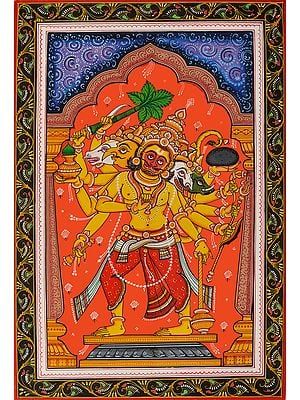 Panchamukhi Hanuman, Hanuman Ji Wallpapers, Ancient Drawings, Contemporary Folk Art, Shri Hanuman, Hanuman Images, Pichwai Paintings, Hinduism Art, Art Drawings Sketches Pencil