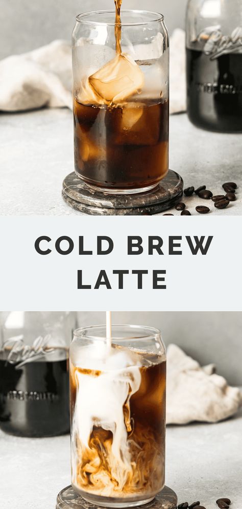 This Iced Cold Brew Latte recipe is velvety smooth and creamy thanks to the perfect combination of cold brew coffee and milk. The easiest way to get a coffee shop style coffee right at home. Dairy free friendly. Stok Cold Brew Coffee Recipe, Iced Cold Brew, Best Cold Brew Coffee, Coffee And Milk, Cold Brew Coffee Recipe, Cold Brew Recipe, Wellness Content, Coffee Place, Coffee Places