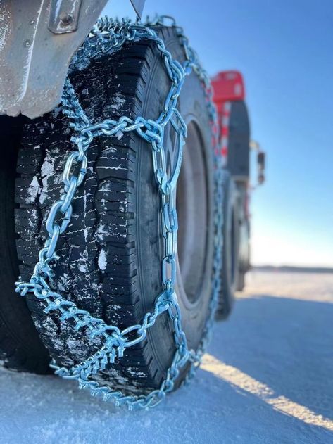 The material of our snow chain is alloy steel, which is strong, durable and wear-resistant. #snowchain #chain #tirechain Snow Chains, Trucks, Chain, How To Wear