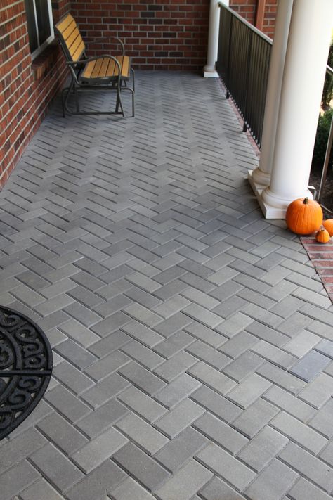 Driveway Pavers Design, Front Walkway Landscaping, Fall Patio Decor, Pavers Design, Fall Patio, Brick Pathway, Tranquil Garden, Pavers Backyard, Paver Designs