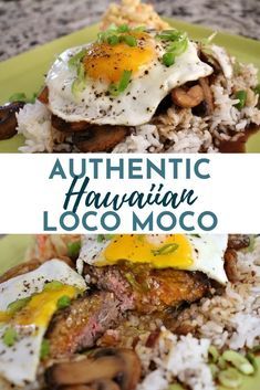 Hawaiian Hamburgers Recipes, Pacific Islander Recipes, Mocoloco Recipe, Hawaiian Hamburger Steak Recipes, White Rice Breakfast Recipes, Mock Loco Recipe, Loko Moko Recipe, Moko Loco Recipe, Hawaiian Meals Traditional