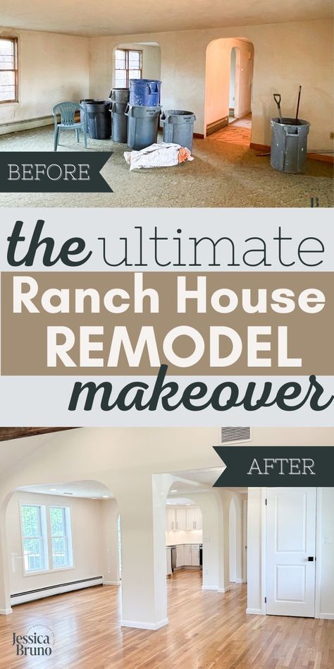 Upgrade your ranch house with simple remodels that maximize space and style. Whether it’s updating rooms or improving storage, these ideas will give your home a fresh, functional feel. 1980 Home Remodel Before After, Update 1950s Home, Adding A Second Story To A Ranch House, Updated Ranch House Exteriors, Update Ranch House Exterior, 1970 Ranch House Remodel Interior, 1950s Ranch House Remodel, Raised Ranch Interior Ideas, Ranch House Remodel Interior