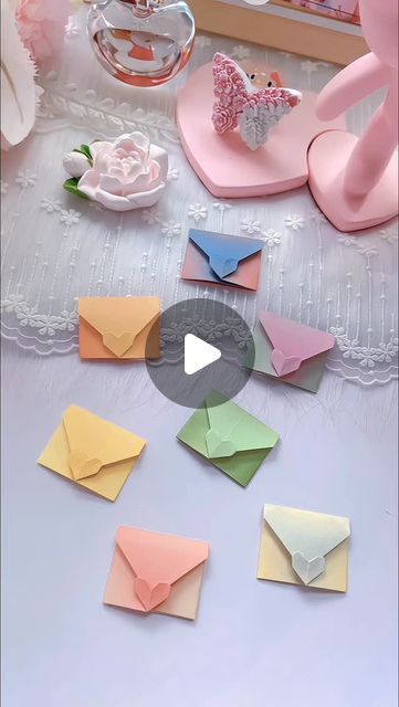 Autumn Origami, Mini Envelopes Diy, Envelope Origami, Mini Origami, Origami Envelope, Mini Envelope, Origami And Kirigami, Do You Miss Me, You Miss Me