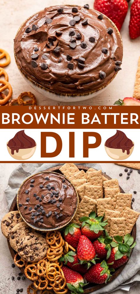 Wondering what else to serve at a tailgating party? Learn how to make brownie batter dip from scratch! It's an easy game day dessert. Super creamy with a rich chocolate flavor and satisfying crunch, this sweet dip recipe is a perfect football food idea! Easy Brownie Batter Dip, Brownie Batter Dip Recipe, Brownie Batter Dip, Dessert Dip Recipes, Superbowl Desserts, Dessert Dip, Bowl Party Food, Sweet Dips, Superbowl Snacks