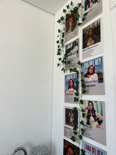 Lana Del Ray Room Decor, Lana Del Rey Room Decor, Lana Del Rey Bedroom, Lana Del Rey Room Aesthetic, Lana Del Rey Room, Ldr Aesthetic, College Dorm Room Inspiration, Lana Del Rey Albums, Cheap Room Decor