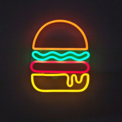 neon sign Burger Neon, Neon Signs Quotes, Cozy Interior Design, Neon Signs Home, 광고 디자인, Neon Painting, Neon Logo, Neon Aesthetic, Neon Wallpaper