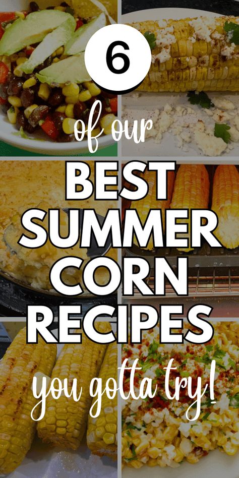 Best Summer Corn Recipes - need ideas for corn on the cob or dinner side dishes for summer or grilling? These our most popular summer recipes for corn on the cob and corn of the cob recipes! #summerrecipes #corn #cornrecipes #cornoncob #streetcorn #sides #dinnerrecipes #cookout #bbqrecipes Grilled Corn On The Cob Recipes, Corn Dips, Crockpot Corn Casserole, Recipes For Corn, Side Dishes For Summer, Corn Recipes Cob, Grilled Corn On Cob, Summer Cookout Side Dishes, Summer Corn Recipes