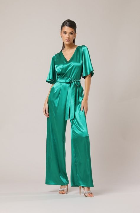 Jumpsuit Women Formal Jumpsuit, Satin Jumpsuit, Wedding Guest Jumpsuit, Backless Jumpsuit, Wide Leg Jumpsuit - Etsy Bosnia and Herzegovina Wedding Guest Jumpsuit, Jumpsuit Prom, Jumpsuit Backless, Cocktail Jumpsuit, Bridesmaids Jumpsuits, Jumpsuit For Wedding Guest, Jumpsuit Wide Leg, Dress Pant Suit, Formal Jumpsuit