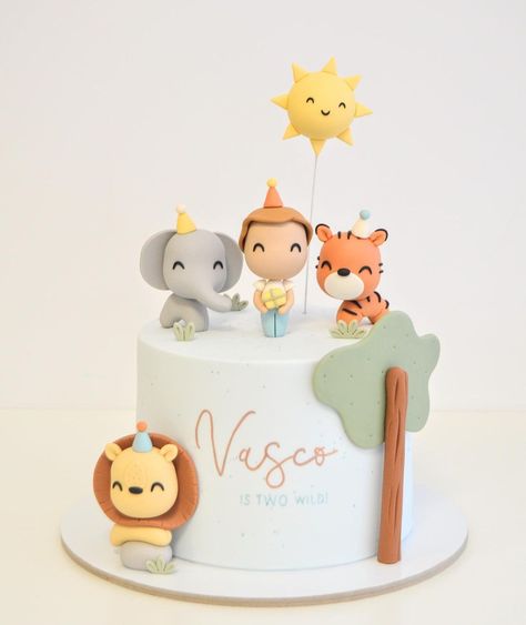 Vasco is TWO wild 🐅���😍 | Instagram 2 Wild Birthday Cake, 2nd Birthday Cake Animals, Two Wild Cake Ideas, Birthday Cake For Baby Boy 2nd, Born Two Be Wild Cake Ideas, Born Two Be Wild Birthday Girl Cake, 1st Birthday Boy Cake, 2nd Birthday Cake Boy, Leo Birthday