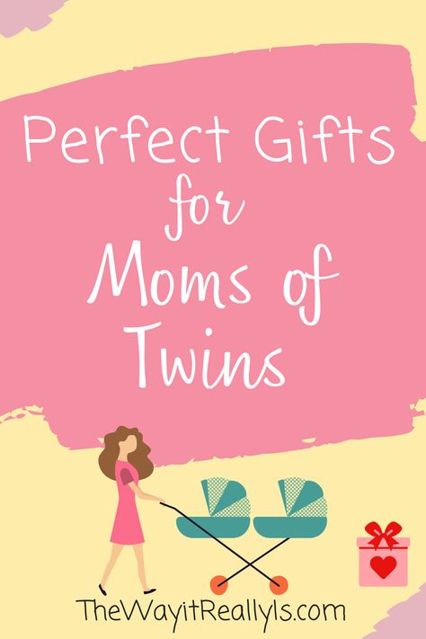 Looking for the best gifts for moms of twins? Here are some great ideas that she’s sure to love! Picked out by a fellow mom of twins!! Baby Shower Gifts For Twins, Twin Baby Shower Gifts, Twin Mum, Mom Of Twins, Twin Baby Gifts, Mom Gift Basket, Twins Gift, Twin Baby Girls, Twin Toddlers