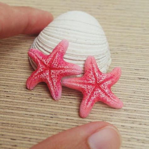 Stephanie Kilgast, Polymer Clay Mermaid, Polymer Clay Fish, Polymer Clay Magnet, Clay Fish, Clay Magnets, Mirror Crafts, Stella Marina, Cerámica Ideas