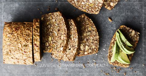 This gluten-free bread recipe made with seeds, nuts, and eggs is from #1 bestseller Dr. Mark Hyman’s latest cookbook, Food: What the Heck Should I Cook. Mark Hyman Diet, Dr Mark Hyman Recipes, Pegan Recipes, Healthy Breads, Jj Virgin, Dr Mark Hyman, Raw Pistachios, Raw Pumpkin Seeds, Protein Bread