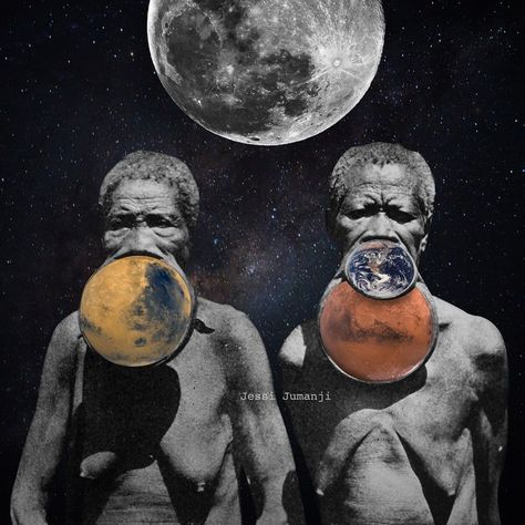 Afrofuturism Collage, Afro Spirituality, Afro Futurism Art, Afro Futurism, Afrofuturism Art, Futurism Art, African Tattoo, African American Artwork, Black Heritage