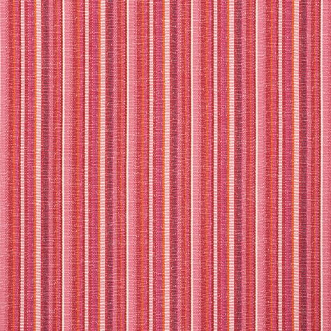 PRIMAVERA STRIPE | 73111 in Berry | Schumacher Fabrics | Woven in France, this summery espadrille stripe has a versatile scale and delicate ribbed, ottoman-like construction. Schumacher Fabric, Stripe Fabric, Horizontal Stripes, Striped Fabrics, Pattern Names, Color Pallets, Outdoor Fabric, Fabric Samples, A Smile