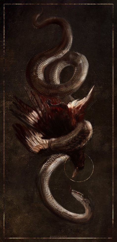 Snake Wallpaper, Modern Graphic Art, Rennaissance Art, Witchy Wallpaper, Beautiful Dark Art, Aesthetic Painting, Ethereal Art, Classical Art, Weird Art