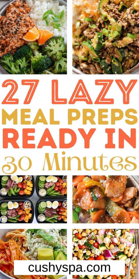 Discover simple meal prep recipes that transform your weekly routine without spending hours in the kitchen. These quick meal prep for the week solutions help you create delicious grab-and-go options in just 30 minutes. Explore these effortless meal prep ideas designed for busy schedules and minimal cooking expertise. Easy Meal Prep Meals For The Week, Meal Prep Supper Ideas, Easy Food Prep Meals Healthy Lunch Ideas, One Pot Meal Prep Healthy, Husband Meal Prep Lunch, Work Week Meal Prep, Meal Prep For 2 For The Week, How To Meal Prep For The Week, Healthy Meal Prep Ideas For The Week