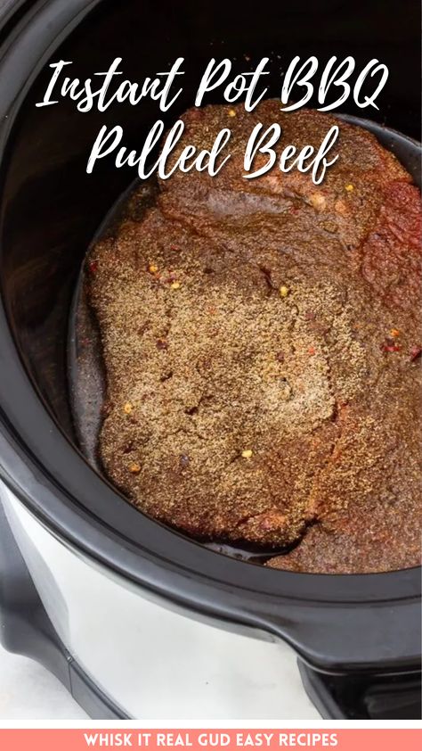 BBQ Pulled Beef (aka Shredded Beef) in the Instant Pot. Bbq Pulled Beef, Chuck Roast Crock Pot Recipes, Pressure Cooker Roast, Shredded Beef Sandwiches, Bbq Beef Sandwiches, Amazing Slow Cooker Recipes, Beef Recipe Instant Pot, Chuck Roast Recipes, Pot Roast Crock Pot Recipes