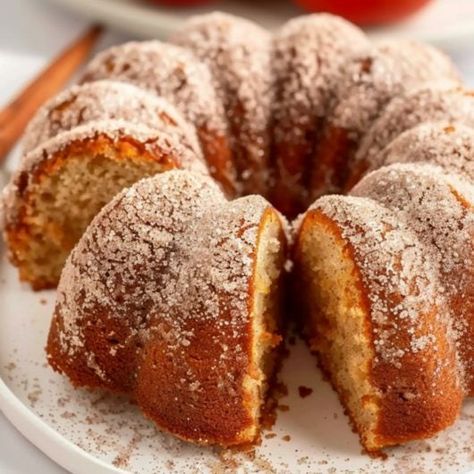 Apple Cider Donut Bundt Cake Apple Cider Donut Bundt Cake, Donut Bundt Cake, Apple Cider Donut Cake, Creamy Pumpkin Soup Recipe, Bunt Cake Recipe, Monthly Ideas, Bundt Pan Recipes, Fall Sweets, Apple Bundt Cake