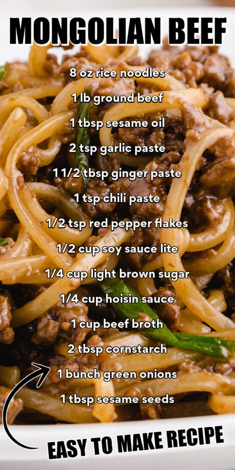 Dinner Sandwich, Mongolian Beef Recipes, Asian Beef, Pick Up The Phone, Noodle Dish, Chinese Cooking Recipes, Asian Inspired Dishes, Mongolian Beef, Easy Chinese Recipes