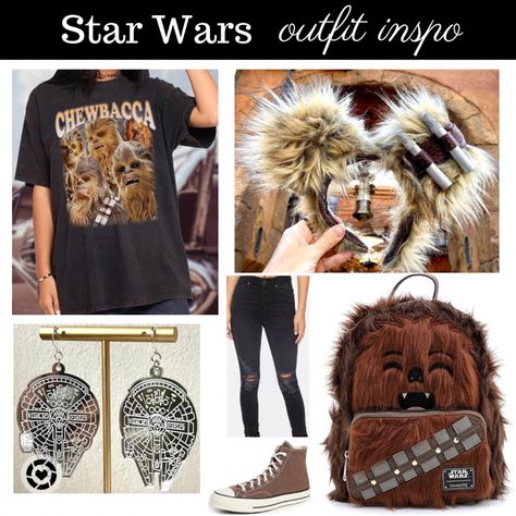 Chewbacca Disney Outfit, Chewbacca Disneybound, Couples Disneybound, Disneyworld Outfit, Star Wars Outfit, Chewbacca Star Wars, Star Wars Outfits, Hollywood Studios Disney, Disney Stuff