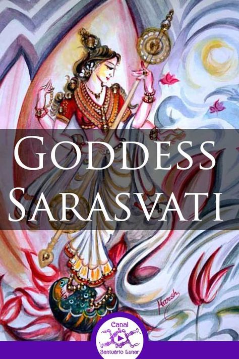 Sarawasti Goddess, Pagan Goddesses, Anunnaki Gods, Goddess Meaning, Shakti Yoga, Secret Websites, Saraswati Goddess, Life Vision, Hindu Goddess