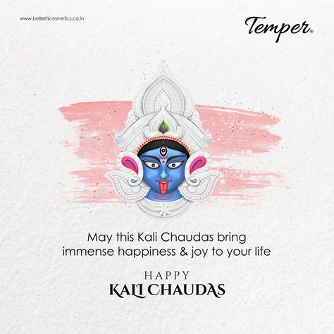 May this kali Chaudas bring immense happiness & joy to your life HAPPY KALI CHAUDAS  #bellezacosmetics #kaliChaudas #temper #love #beauty #colors #beautyproducts #nailpolish #nailremover #nailcolors #eyeliner #sketchliner #eyekajal Happy Kali Chaudas Creative, Kali Chaudas Rangoli, Happy Kali Chaudas, Happy Diwali Animation, Diwali Animation, Poster Rangoli, Ocean Waves Photography, Logo Packaging Design, Ram Image