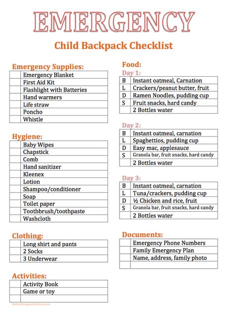 Do you have 72 Hour Kits for your family? Follow the simple checklist and menu plan to put together everything you need for a 72 Hour Kit for Kids today! Emergency Kit For Kids, 72 Hour Kit, Emergency Checklist, 72 Hour Emergency Kit, School Emergency Kit, Emergency Preparedness Food, Emergency Binder, Emergency Prepardness, 72 Hour Kits