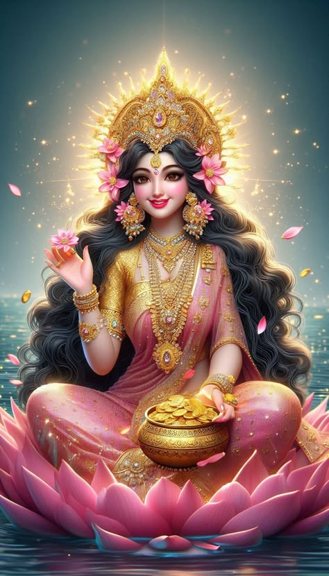 Maa Laxmi Hd Wallpaper 4k, Laxmi Goddess Wallpapers Full Hd, Laxmi Goddess Wallpapers, Lakshmi Wallpaper, Durga Maiya, Siva Parvathi Love Images, Lotus Goddess, Mata Laxmi, Laxmi Goddess